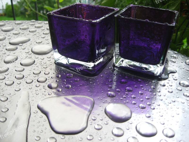 Drop Of Water Drip Macro Close Up Glass