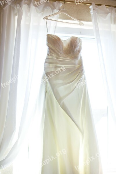 Wedding Dress Curtain White Marriage