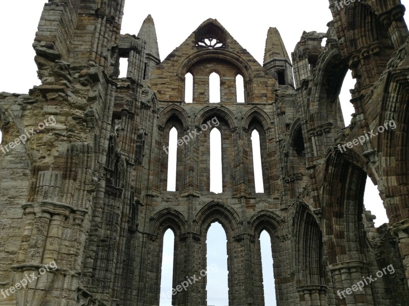 Abbey Castle Saint Monastery Yorkshire United Kingdom