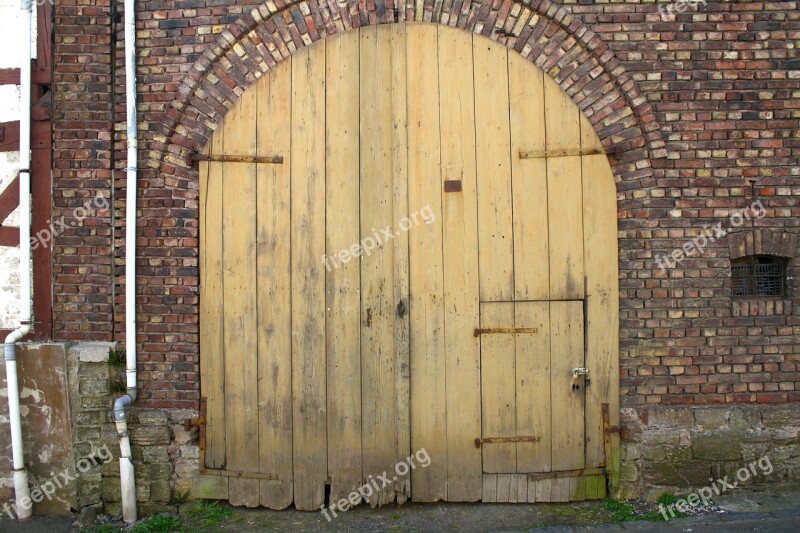 Old Gate Old Door Wall Lapsed Barn