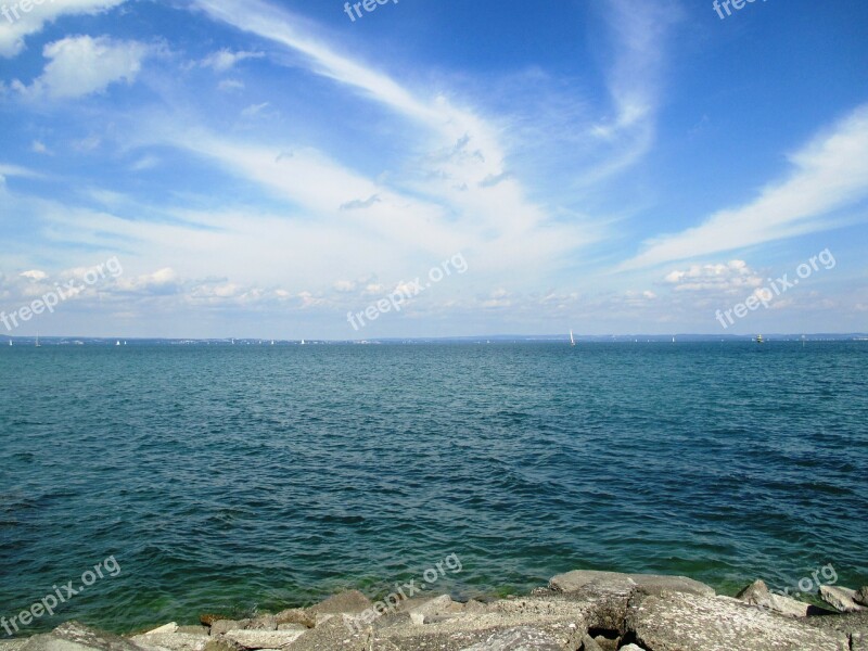 Mood Water Romanshorn Sky Clouds