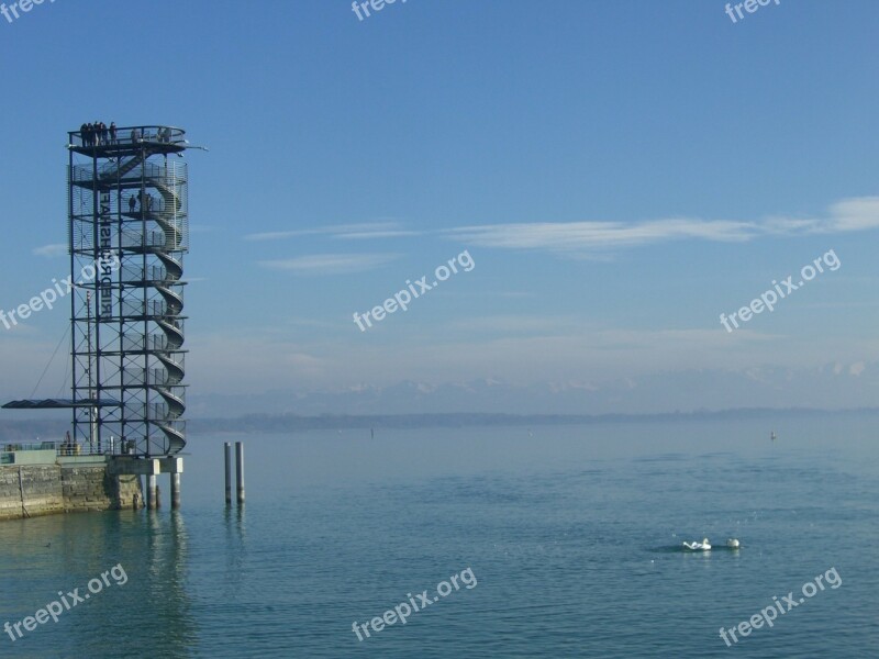 Lake Constance Friedrichshafen Observation Tower Steel Structure Free Photos