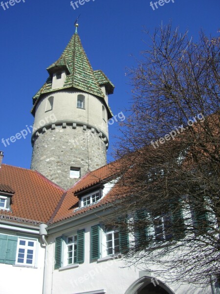 Ravensburg Green Tower Sky Blue Free Photos