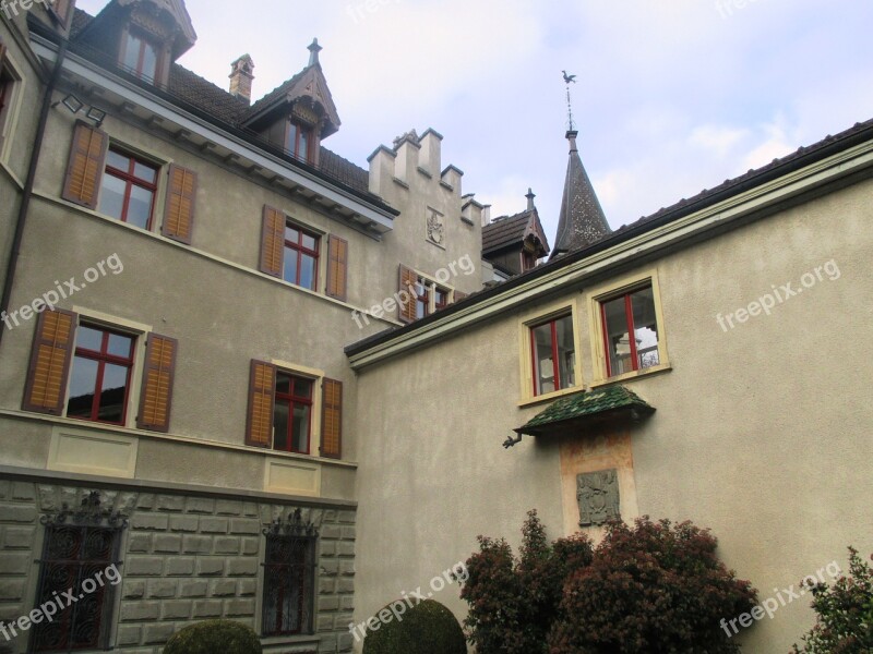 Architecture Castle Lake Courtyard Historically Kreuzlingen