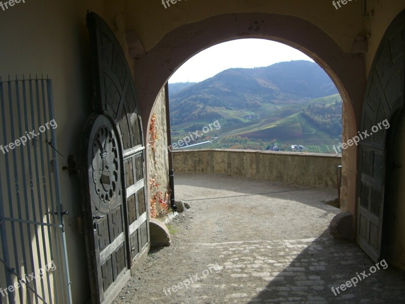 Castle Gate Archway Castle Staufenberg Whether Durbach Free Photos