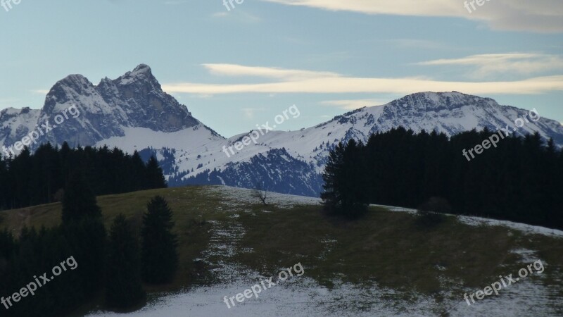 Allgäu Winter Snow Ice Weather