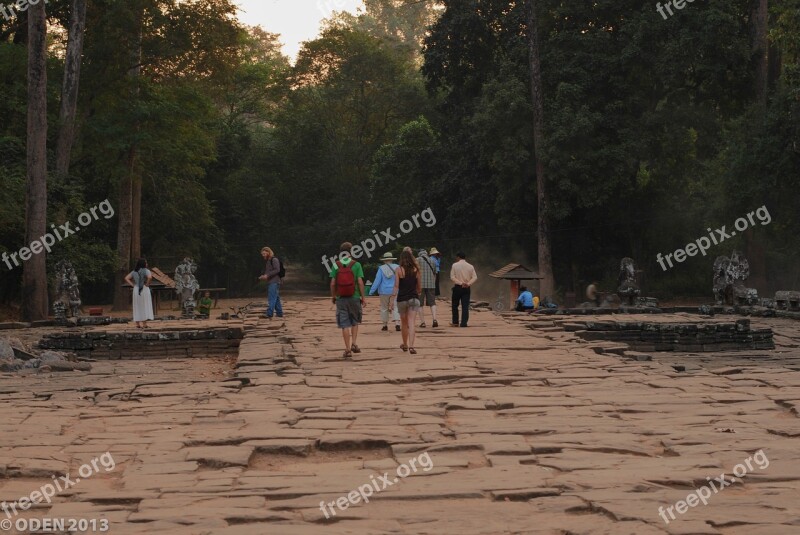 Angkor Thom Temple Cambodia Siem Reap Architecture