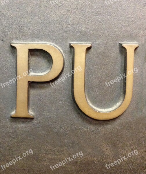 Letters Letter Pu Gold Free Photos