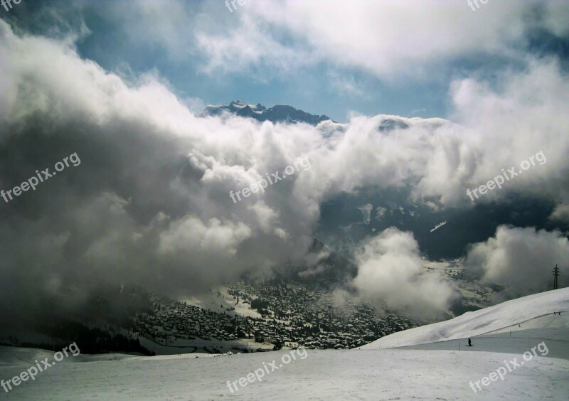 Snow Alpine Winter White Mountains