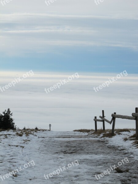 The Away Views Of The Kandel Reinthal The Vosges Mountains In The Mist Mountain