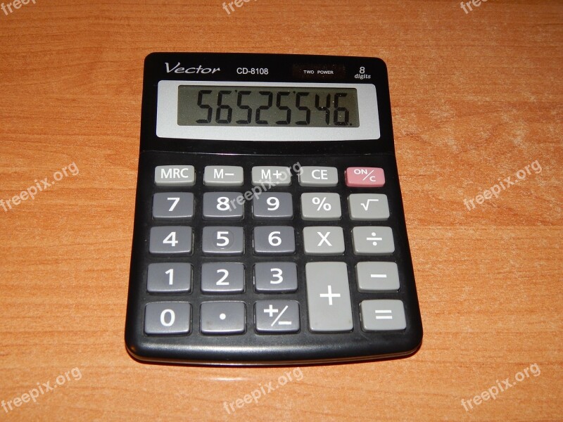 Calculator Counting The Number Of Digits Free Photos