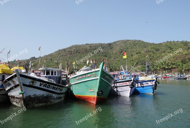 Fishing Harbor Fishing Vessels Bay Fishing Boat