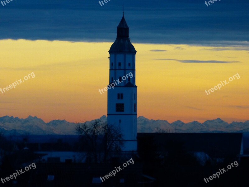 Alpine Mountains Evening Sky Hair Dryer Dryer Weather