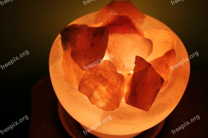 Salt Crystal Lamp Crystals Salt Crystals Free Photos