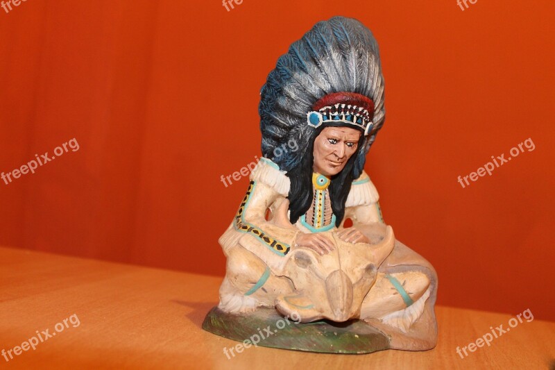 Indians Chief Figure Free Photos