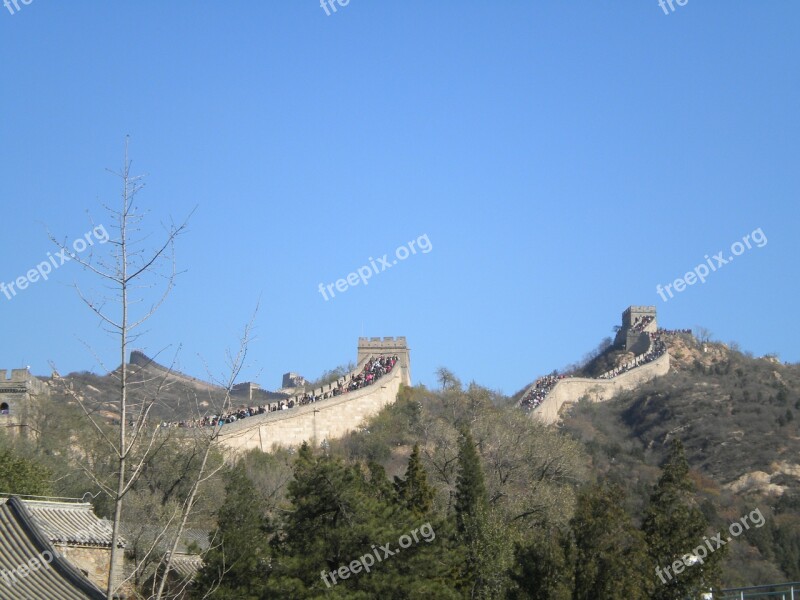 Great Wall Of China History China Tourism Free Photos