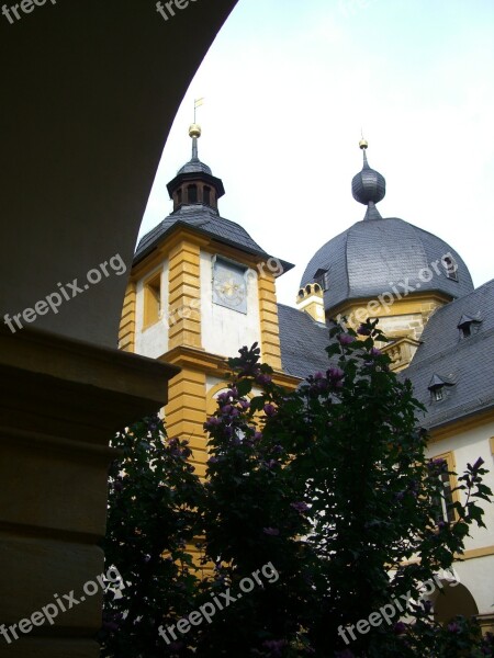 Schloss Seehof Memmelsdorf Gateway Arch Views Spire Tower Hood