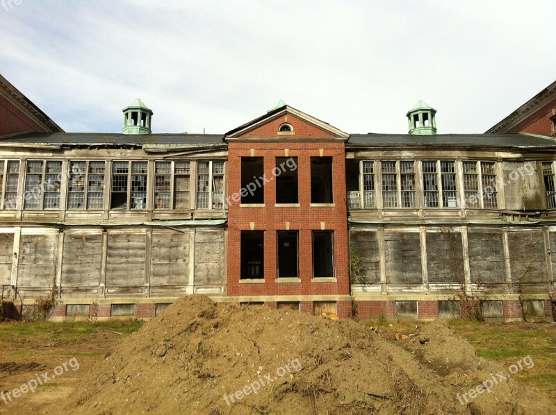 Demolition Historic Building Old Dilapidated