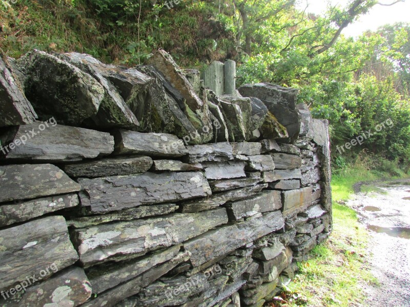 Slate Wall Stone Wall Old Wall Scotland Architecture