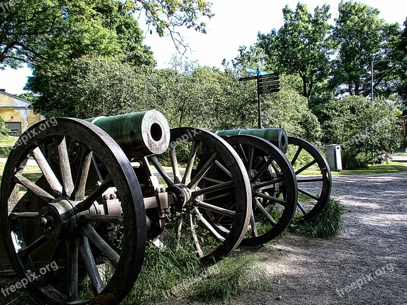 Guns Pipe Short Old Suomenlinna