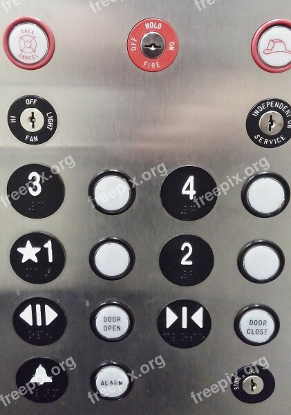 Elevator Buttons Elevator Buttons Panel Press