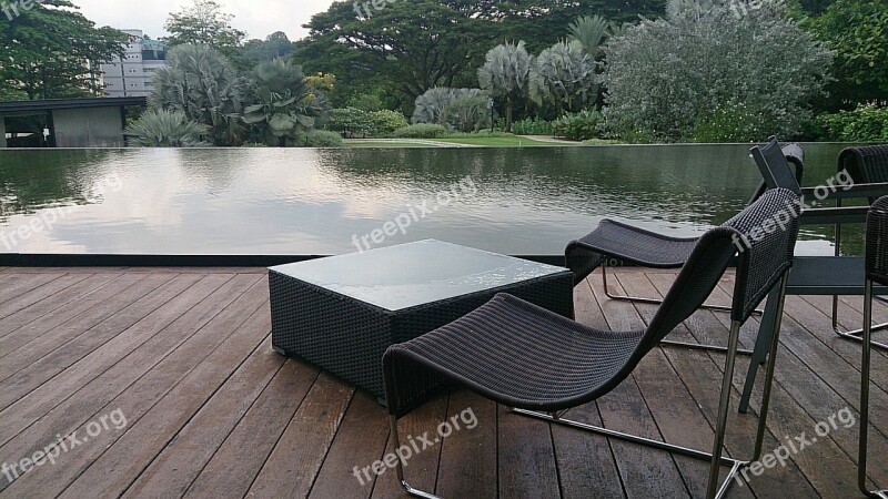 Hortpark Singapore Pond Decking Relax