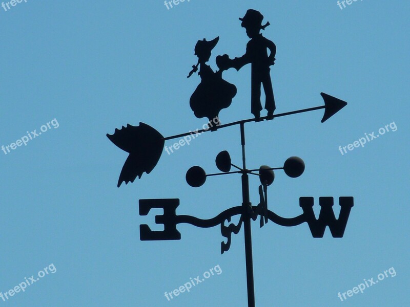 Weather Vane Sky Blue Skies Direction