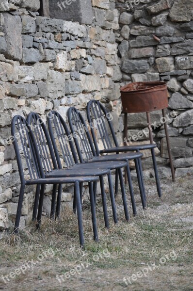 Chairs Rustic Iron Free Photos