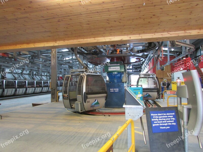 Scotland Ski Lift Gondola Aonach Mor Ski