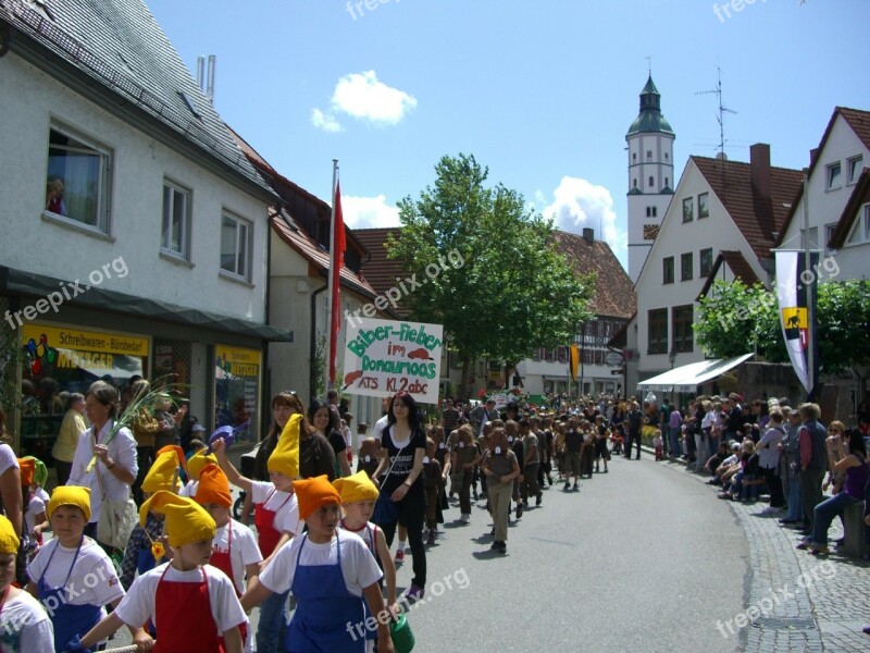 Langenau Children's Festival Donaumoos Move Martin Tower Free Photos