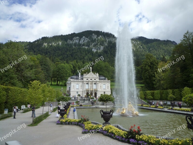 Castle Linderhof Palace King Ludwig The Second Allgäu Fairy Castle