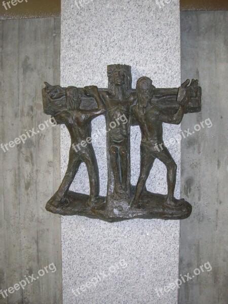 Way Of The Cross In Bronze Artist Hans Colonel Of All Langenau Free Photos