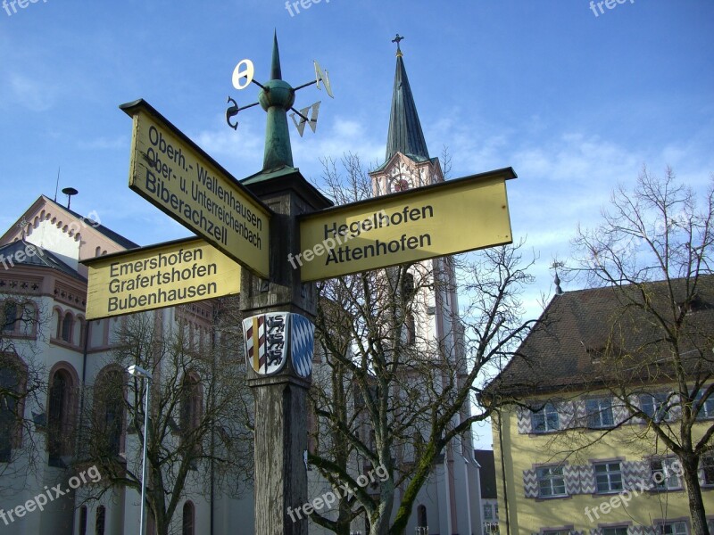 White Horn Parish Church Signposts Wood Wooden Signs