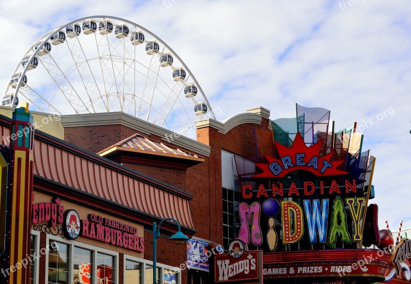 Ferry Wheel Midway Clifton Hill Niagara Falls Attraction