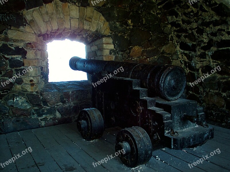 Cannon Old Wall Opening Suomenlinna