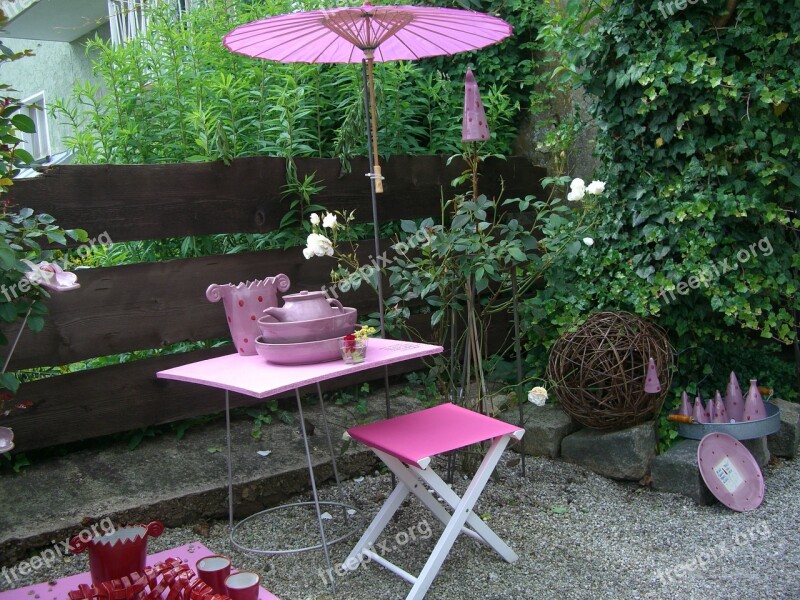 Garden Furniture Pink Garden Pottery Screen