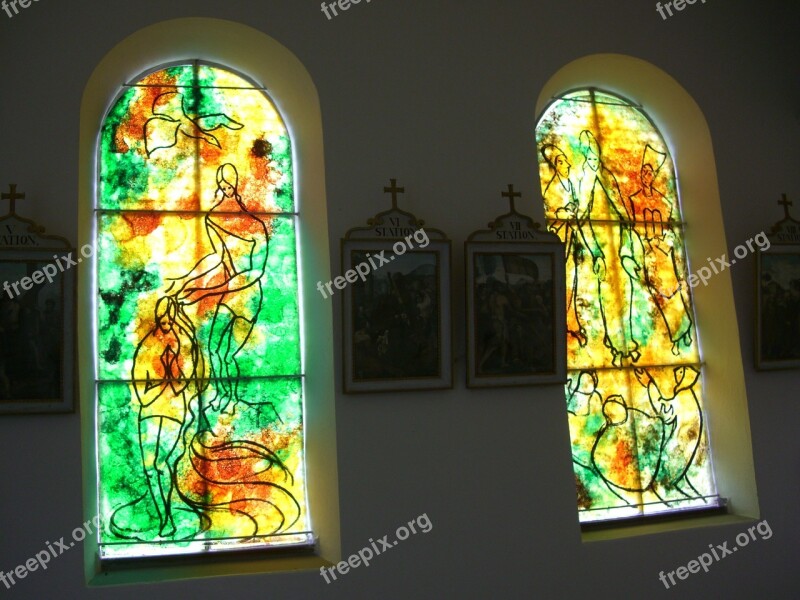 Glass Window Artist Bernard Chardon Chapel In Kressen Oy Mittelberg Allgäu