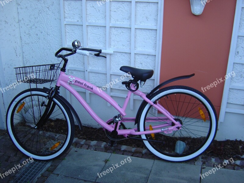 Pink Bike Girl Bike Holland Lady's Bike Free Photos