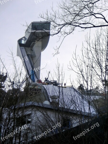 Ski Jump Bergisel Innsbruck Winter Ski Jumping