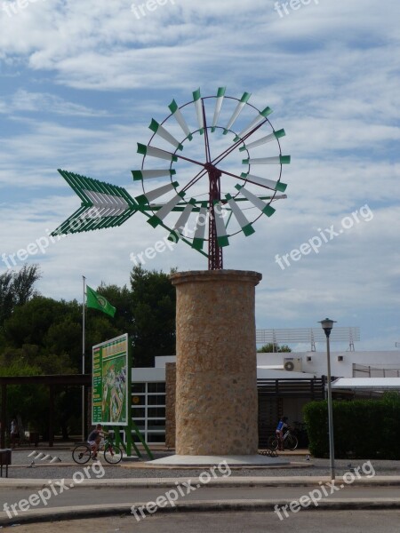 Windmill Mallorca Landmark Free Photos