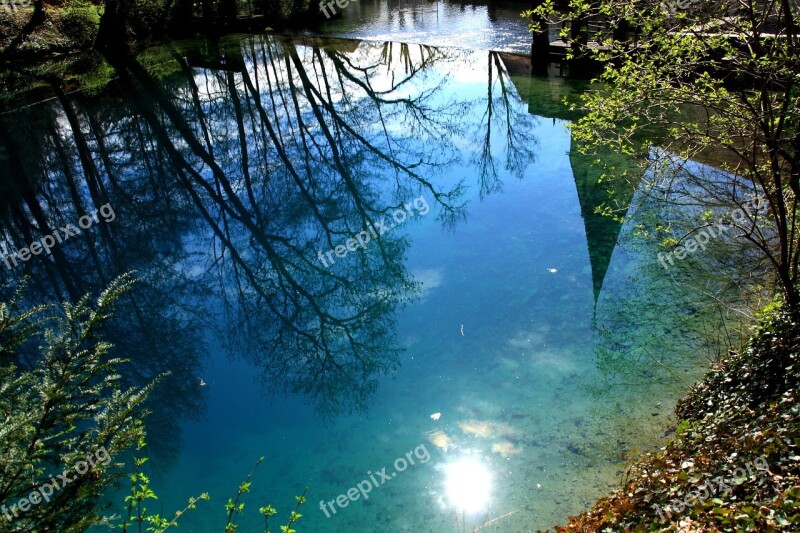 Blautopf Color Mirroring Sun Lichtspiel