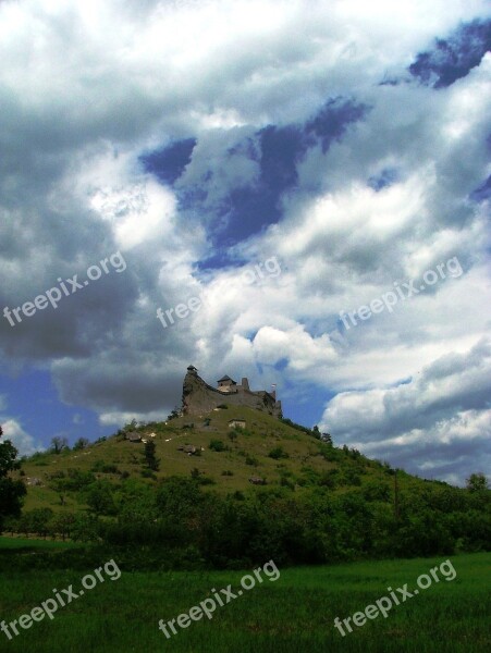 Boldogkő Zempéni Hg Castle Cloud Mountains