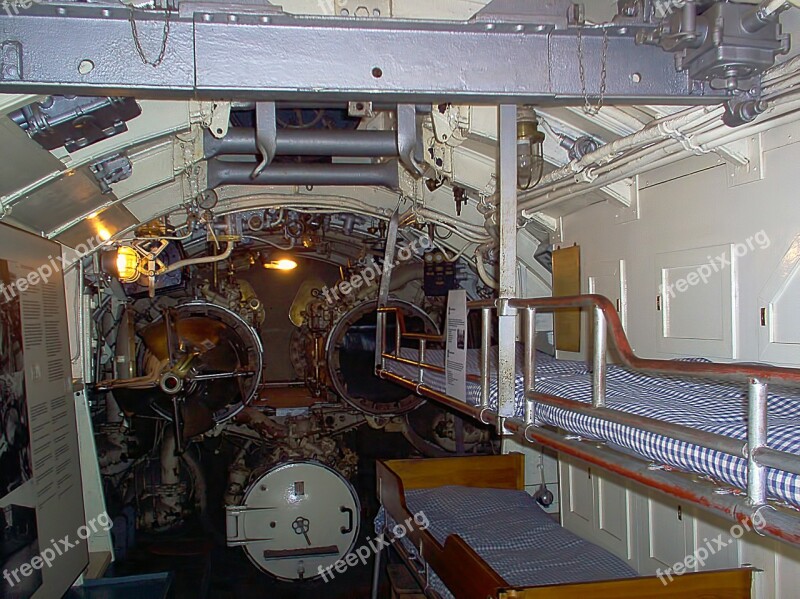 Bunks Beds Torpedo Tubes Submarine European Mink