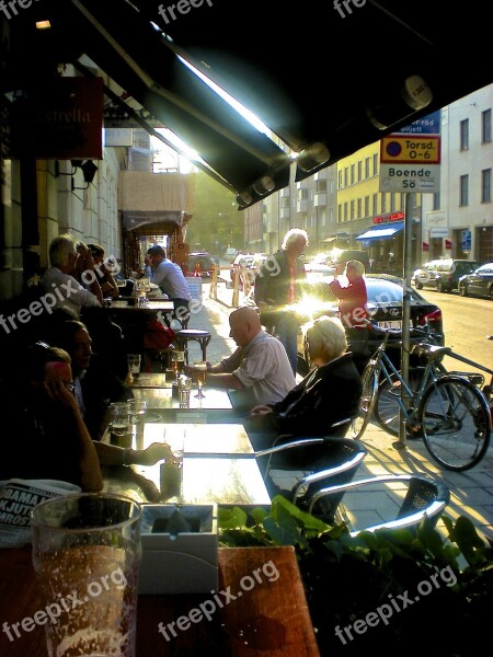 Street Life Outdoor Seating Södermalm Stockholm Free Photos