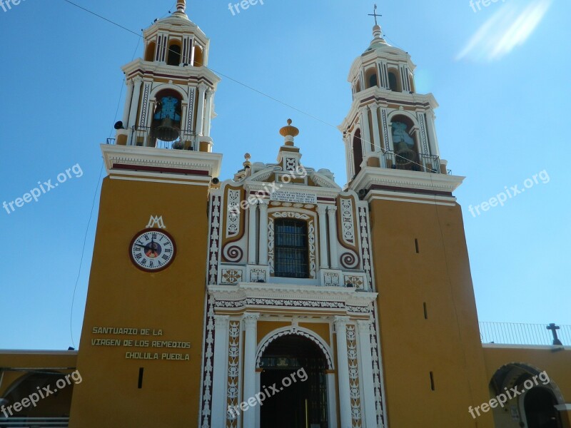 Cholula Puebla Mexico Church Tourism