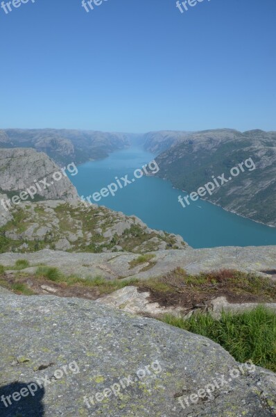 Fjord Mountain Nature Sea Bay Free Photos