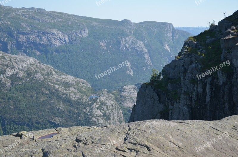 Fjord Mountain Nature Free Photos