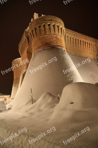 Urbisaglia Snow Rocca Free Photos