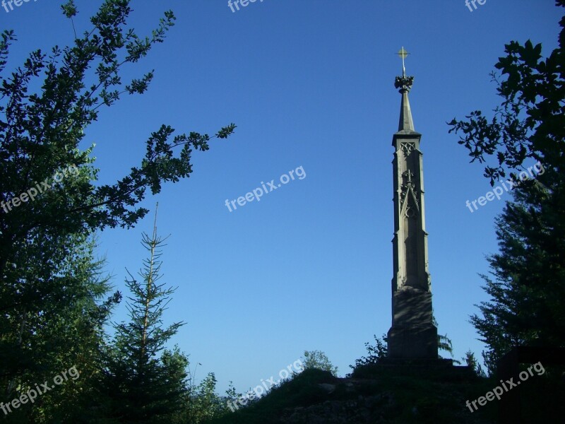 Sandstone Pillar Calvary Füssen Memory Thanks