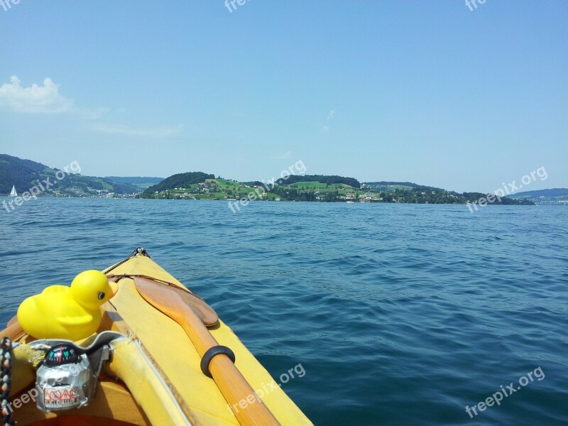 Folding Kayak Kayak Lake Bath Duck Lake Lucerne Region